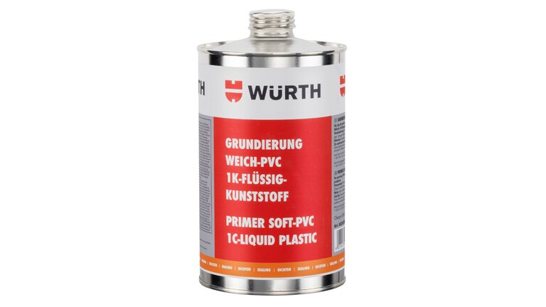 Eine Behälter Grundierung Weich-PVC 1K-Flüssigkunststoff stehend